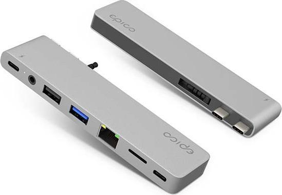 Image du produit Epico PRO HUB III (compatible Magsafe) - argent (8 Ports)