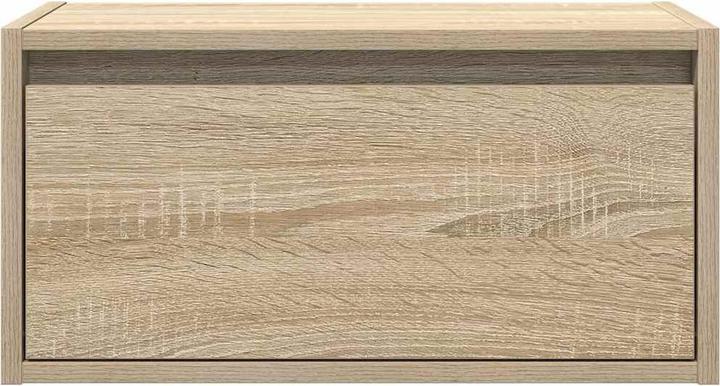 Immagine prodotto VidaXL Comodini a parete con luci LED 2 pezzi armadio in rovere Sonoma