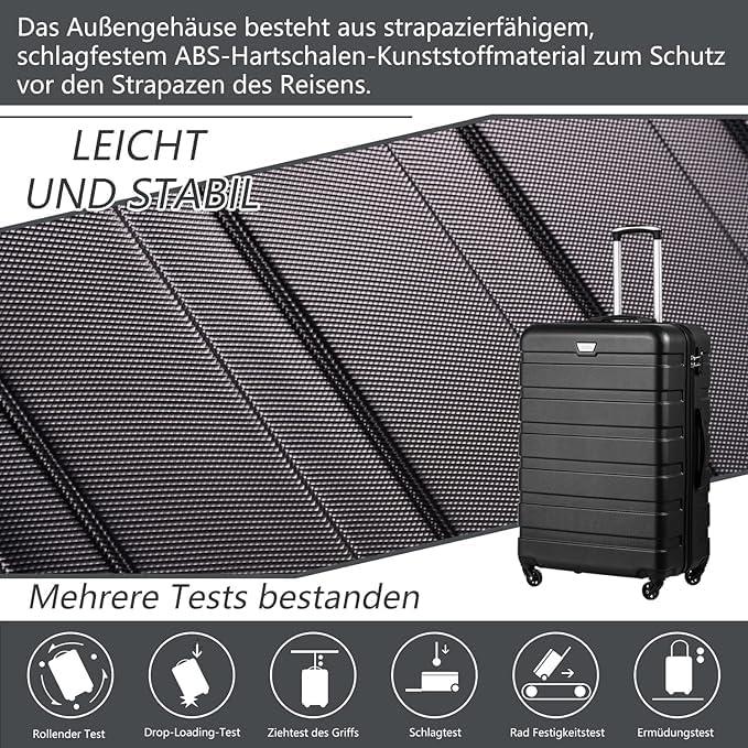 Produktbild Coolife Hartschalenkoffer mit TSA-Schloss (60 l, M (50 - 90l))