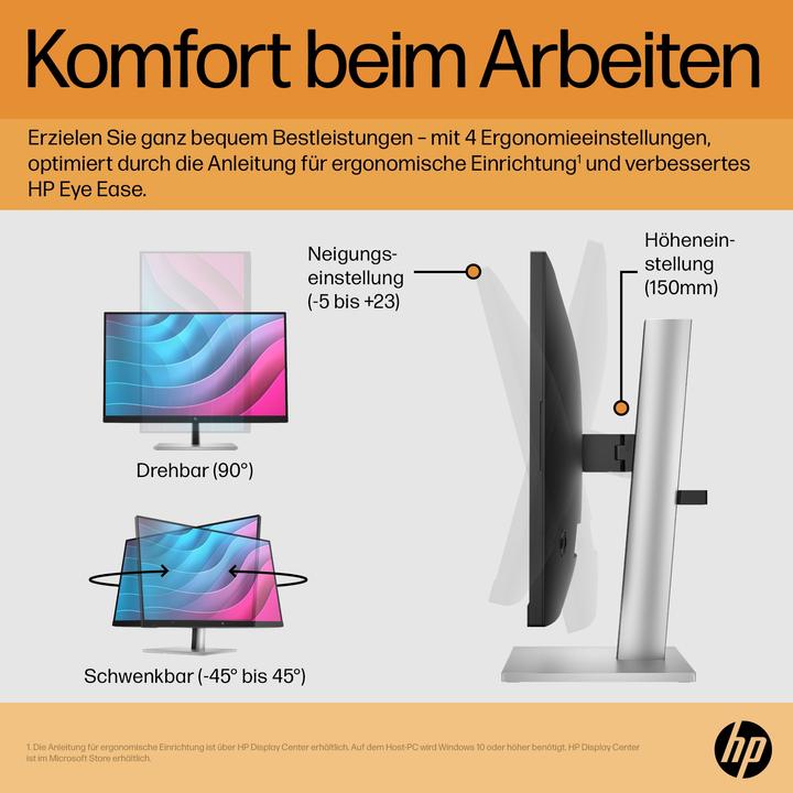 Actual product image HP E24 G5 (1920 x 1080 pixels, 23.80")