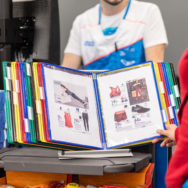 Produktbild Tarifold Sichttafelsystem komplett mit 20 Drehtaschen