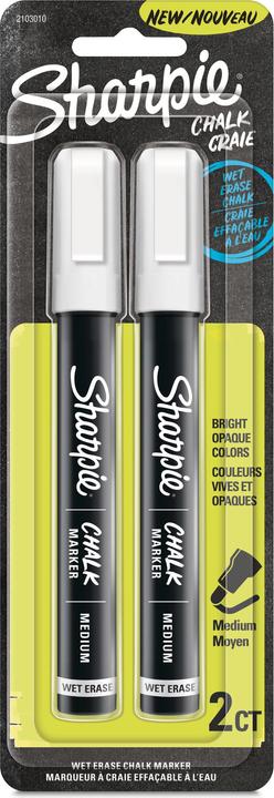 Immagine prodotto Sharpie Pennarello a gesso (Bianco, 4 mm, 2 x)