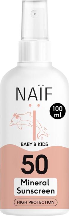 Image du produit Naïf Näif Mineral Sun Spray SPF50 Baby & Kids 175ml (Spray solaire, SPF 50, 175 ml, 213 g)