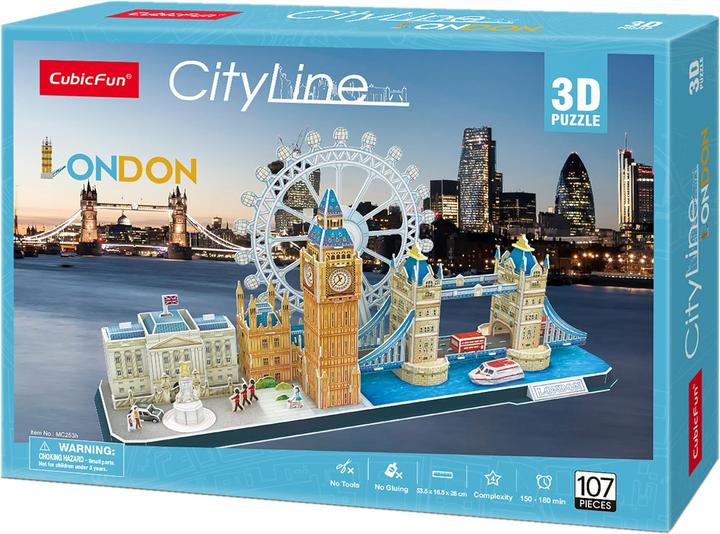 Image du produit Cubicfun CUBIC FUN CITY LINE 306-20253 PUZZLE 3D - LONDRES (107 pièces)