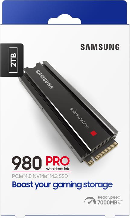 Produktbild Samsung 980 Pro mit Heatsink (2000 GB, M.2 2280)