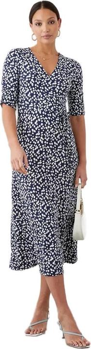 Dorothy Perkins Gepunktetes Midikleid zum Wickeln