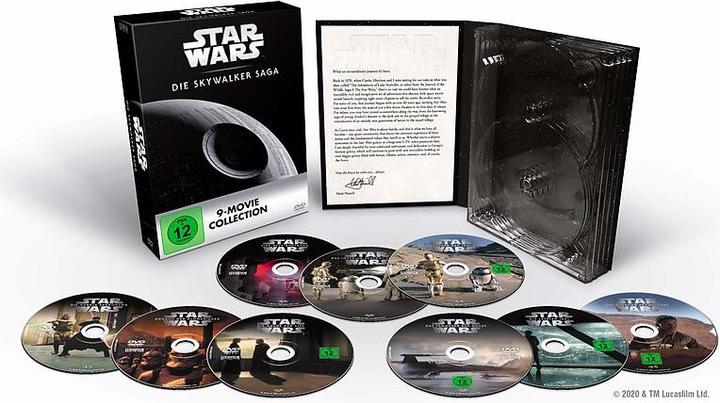 Actual product image Star Wars: The Skywalker Saga DVD box (DVD, 2020, German, English, Italian)
