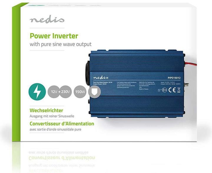 Productafbeelding Nedis Stroomomvormer Zuivere sinusgolven - Ingangsspanning: 12 VDC