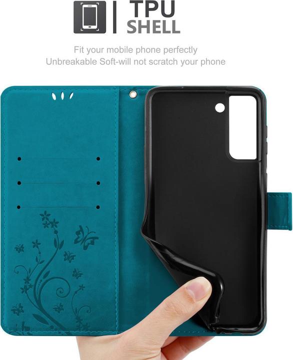 Immagine prodotto Cadorabo Copertina del libro a fiori (Samsung Galaxy S21+)