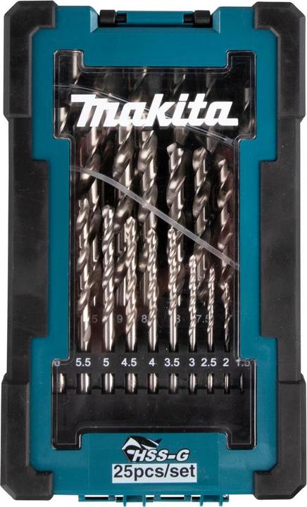 Actual product image Makita Drill bit set HSS-G 25 pcs. (1 mm - 13 mm)