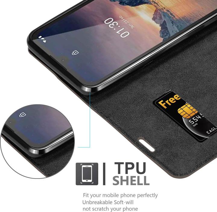 Actual product image Cadorabo Book Invisible Magnet Cover (Nokia 1.3)