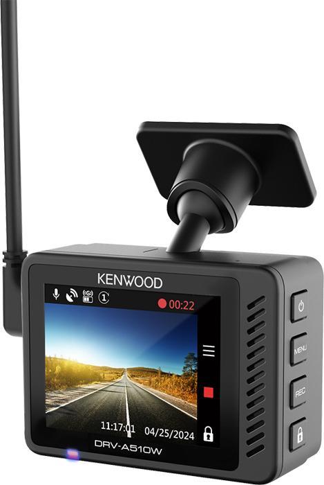 Immagine prodotto Kenwood DRV-A510W DashCam 2K WQHD 12/24V/GPS/WiFi/App (Ricevitore GPS, Display integrato, WiFi, Microfono incorporato, Accelerometro, 2K)