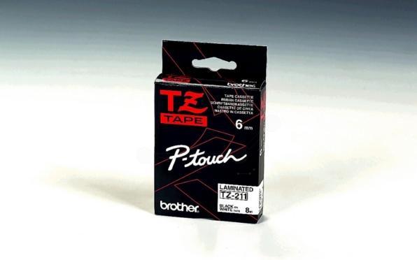 Produktbild Brother TZe-211 (0.60 cm, Schwarz, Weiss)