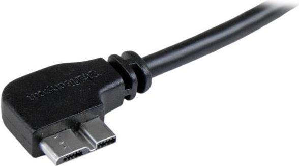 Immagine prodotto StarTech Cavo Slim Micro USB 3.0 da 50 cm con angolazione a sinistra - Cavo di connessione USB 3.1 Gen 1 (5 (0.50 m, USB 3.2 Gen 1)