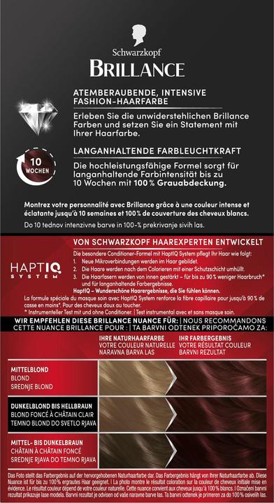 Produktbild Schwarzkopf Brillance Intensiv-Color-Creme (876)