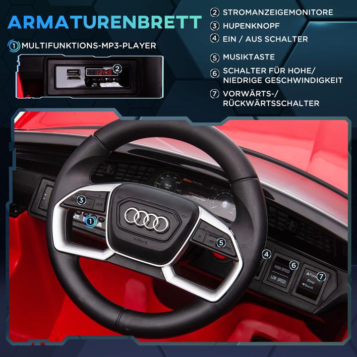 Immagine prodotto Homcom Auto elettrica per bambini con telecomando e funzione musica (12 V)