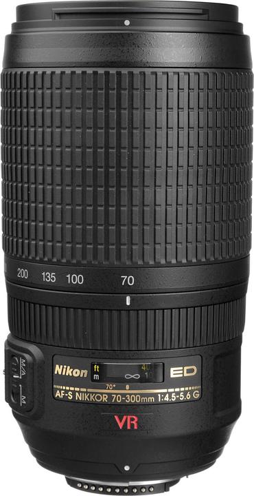Image du produit Nikon AF-S 70-300mm, f/4.5-5.6G VR - Importation directe (Nikon F, Plein format)