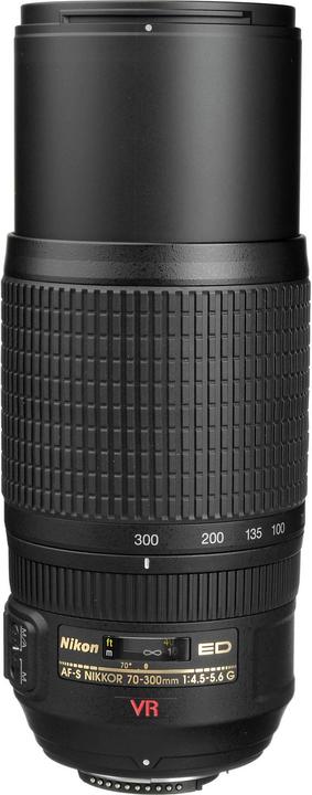 Image du produit Nikon AF-S 70-300mm, f/4.5-5.6G VR - Importation directe (Nikon F, Plein format)