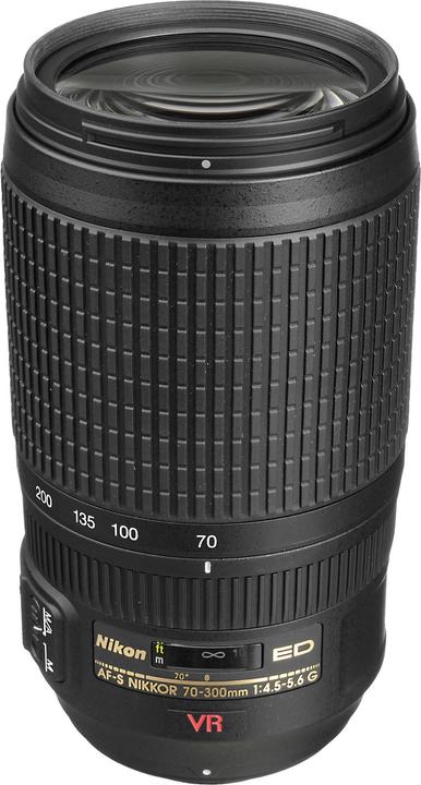 Nikon AF-S 70-300mm, f/4.5-5.6G VR - Importation directe (Nikon F, Plein format)