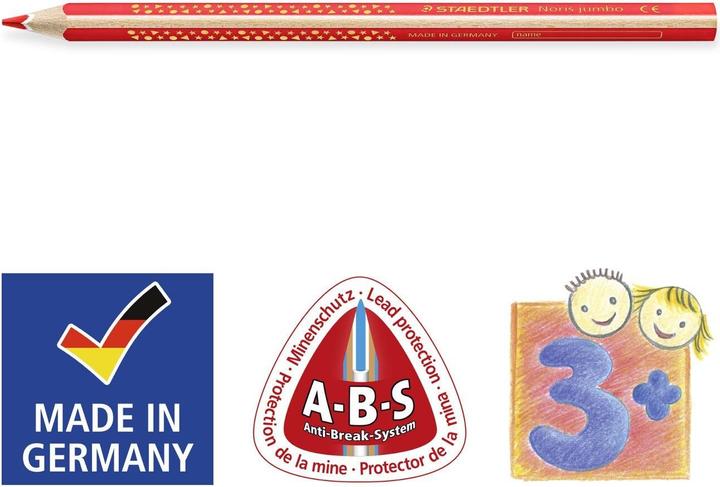Immagine prodotto Staedtler Noris jumbo 1284 Matita colorata jumbo, prodotto singolo, blu (Blu, 1 x)