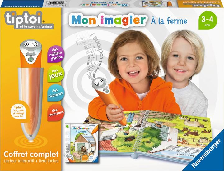tiptoi Coffret complet lecteur interactif + Livre Imagier A la ferme (Francese)