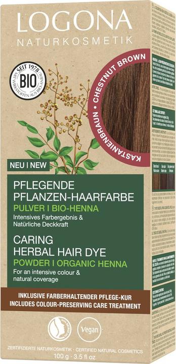 Produktbild Logona Pflanzenhaarfarbe Pulver (070 chestnut brown)