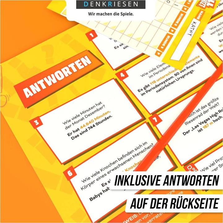 Produktbild Denkriesen VOLL VERSCHÄTZT A4-Block - Knapp daneben ist auch gewonnen. - Classic Edition (Deutsch)