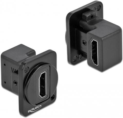Delock D-Typ Modul HDMI-A 90° gewinkelt Buchse zu Buchse (Werkzeug)