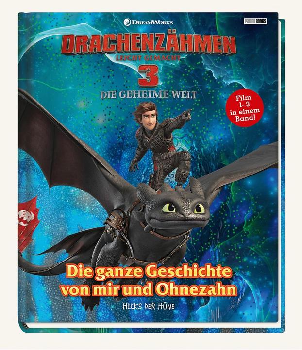 Actual product image Panini Drachenzähmen leicht gemacht 3: Die geheime Welt: Die ganze Geschichte von mir und Ohnezahn - Von (German, Claudia weber, Panini, 2019)
