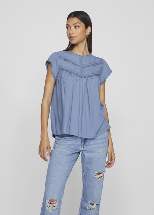 Actual product image Vila Detailed top with short sleeves (36)
