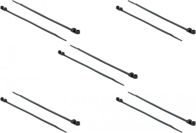 Image du produit Delock Cable tie avec oeillet de fixation (160 mm, 10 pcs)