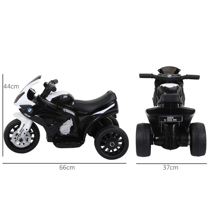 Actual product image Homcom Kinder Elektro Motorrad mit Licht- und Soundeffekte BMW S1000 RR Weiss (6 V)