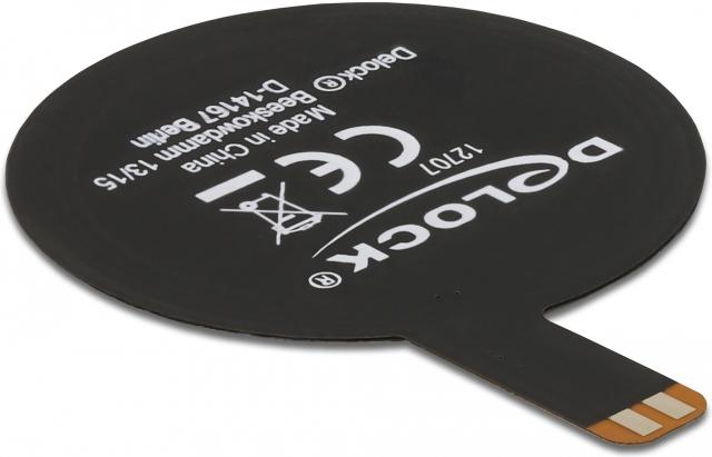 Image du produit Delock Antenne NFC 13,56 MHz SMT FPC ronde interne noire montage collé