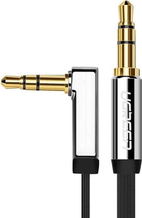 Image du produit Ugreen Casque d'écoute audio AUX à ruban plat coudé (3 m, Jack 3,5 mm (AUX))
