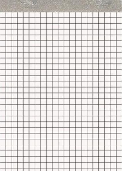 Actual product image Landré A6 folded memo pad without front cover (A6, Checked, No binding)