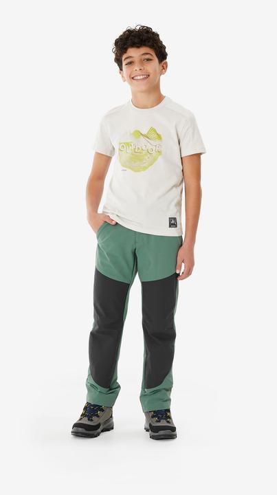 Produktbild Quechua Kids’ Softshell Hiking Trousers 7-15 Years - MH900 - Green (6, 7, 8)