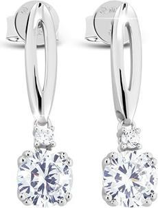 Modesi Silver earrings with zircons JA24026CZ