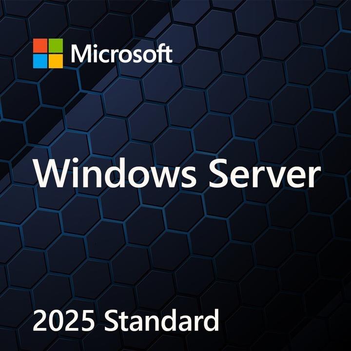 Actual product image Microsoft Windows Server Standard 2025 64Bit 1pk DVD 16 Core (EN) (1 User, unlimited)