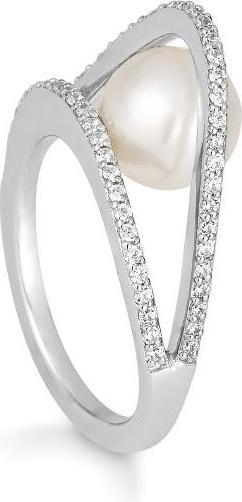 Produktbild Breuning RING - SÜDSEEPERLE-ZP/Brill. 0,377 Ct. H/si (49, 585/14 K Gold)
