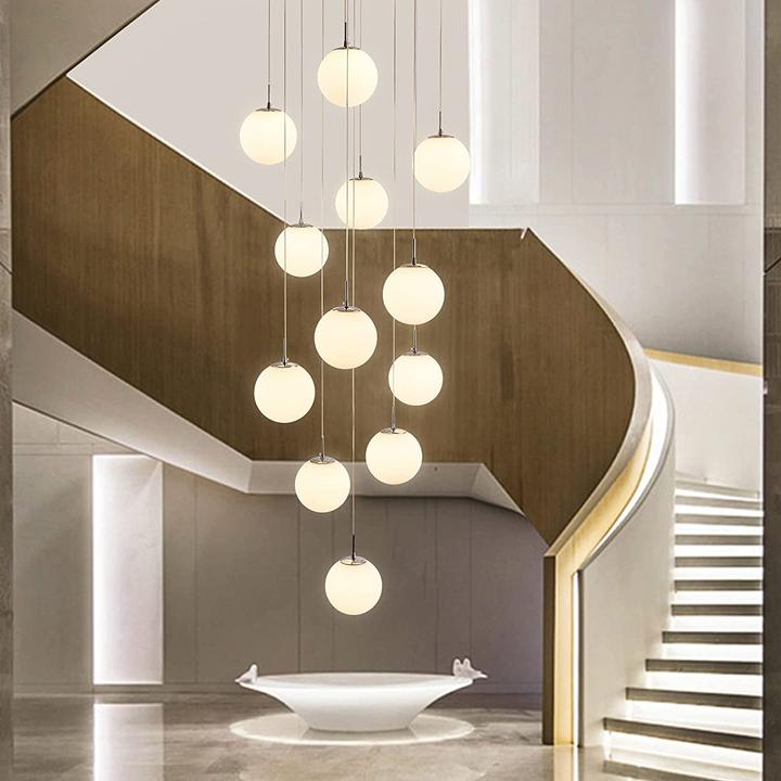 Produktbild H.W.S Pendelleuchte Modern Treppenhaus 12 Flammig
