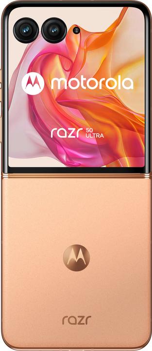 Actual product image Motorola Razr 50 Ultra (512 GB, Peach Fuzz, 6.90", SIM + eSIM, 50 Mpx)