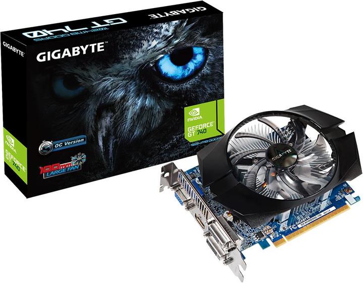 Actual product image Gigabyte GeForce GT 740 OC (1 GB)