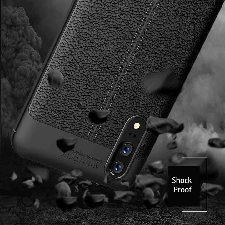 Actual product image Cadorabo TPU Cover Faux Leather Structure (Cubot P20)
