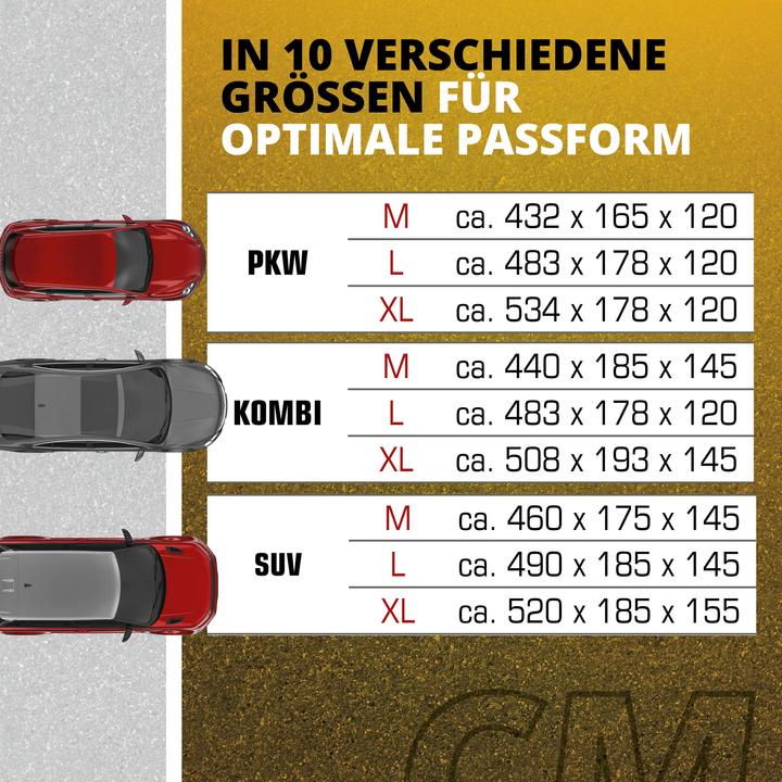 Image du produit CarComfort Autoplane Indoor Fleece, bâche pour voiture SUV taillee XL gris/noir