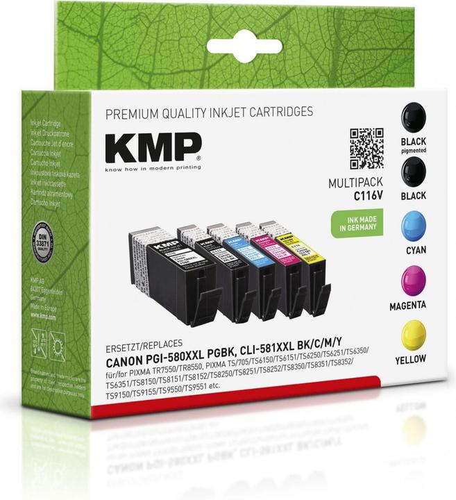 Image du produit KMP PGI-580/CLI-581 XXL (M, CF, C, Y)