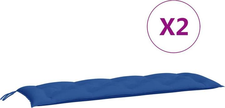Produktbild VidaXL Gartenbank-Auflagen 2 Stk. O x ford-Gewebe (150 x 50 x 7 cm)