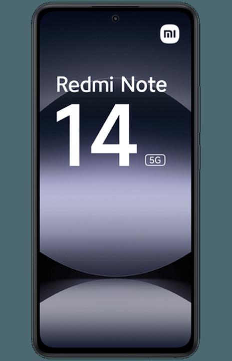 Actual product image Xiaomi Redmi Note 14 5G (128 GB, Midnight Black, 6.67", Dual SIM, 108 Mpx, 5G)