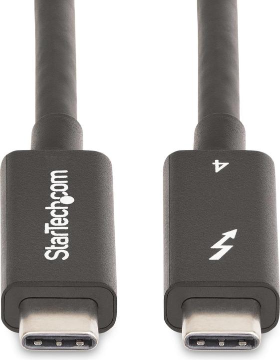 Immagine prodotto StarTech com A40G2MB-TB4-CABLE, Männlich, Männlich, 2 m, Schwarz, Nickel, 40 Gbit/s (2 m, USB 4.0, USB 3.2)