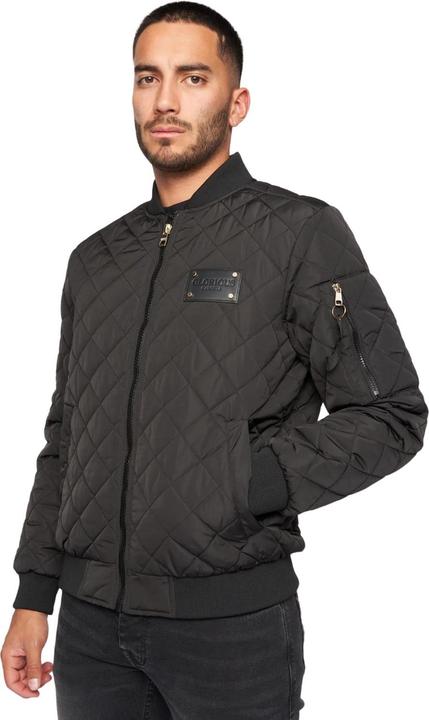Actual product image Glorious Gangsta Mens Moritzio Quilted Bomber Jacket (L)