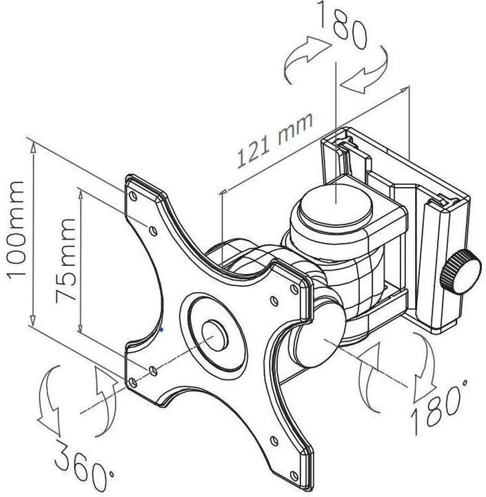 Immagine prodotto Neomounts FPMA-W250Nero (Muro, 30")
